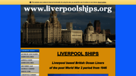 What Liverpoolships.org website looked like in 2020 (4 years ago)