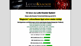 What Lottoknacker.com website looked like in 2020 (4 years ago)