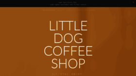 What Littledogcoffeeshop.com website looked like in 2020 (4 years ago)