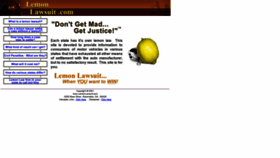 What Lemonlawsuit.com website looked like in 2020 (4 years ago)