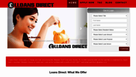 What Lloansdirect.com website looked like in 2020 (4 years ago)