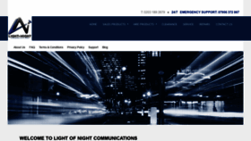 What Lightofnight.co.uk website looked like in 2020 (4 years ago)