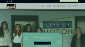 What Lifeinmotion.co website looked like in 2020 (4 years ago)