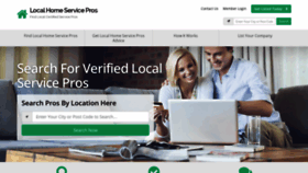 What Localhomeservicepros.com website looked like in 2020 (4 years ago)