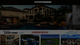 What Luxuryhomemagazine.com website looked like in 2020 (4 years ago)