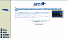 What Lanoco.com website looked like in 2020 (4 years ago)