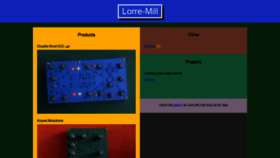 What Lorre-mill.com website looked like in 2020 (4 years ago)