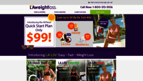 What Laweightloss.com website looked like in 2020 (4 years ago)