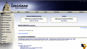 What Legis.la.gov website looked like in 2020 (4 years ago)