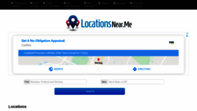 What Locationsnear.me website looked like in 2020 (4 years ago)