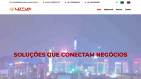What Lotusinternacional.com.br website looked like in 2020 (4 years ago)