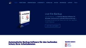 What Livefilebackup.ch website looked like in 2020 (4 years ago)