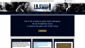 What Lbjlibrary.org website looked like in 2020 (4 years ago)