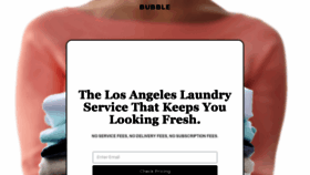 What Laundrybubble.com website looked like in 2020 (4 years ago)