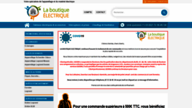 What La-boutique-electrique.com website looked like in 2020 (4 years ago)