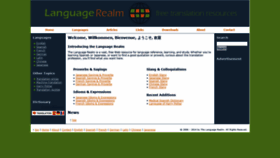 What Languagerealm.com website looked like in 2020 (4 years ago)