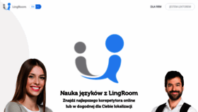 What Lingroom.pl website looked like in 2020 (4 years ago)