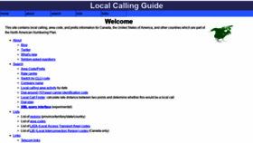 What Localcallingguide.com website looked like in 2020 (4 years ago)