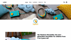 What Lunii.com website looked like in 2020 (4 years ago)