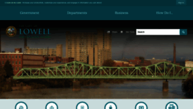 What Lowellma.gov website looked like in 2020 (4 years ago)