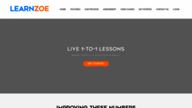 What Learnzoe.com website looked like in 2020 (4 years ago)