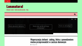 What Lanatural.pl website looked like in 2020 (4 years ago)