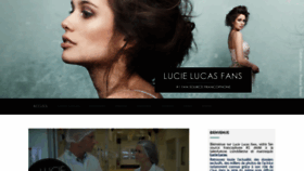 What Lucie-lucas.fr website looked like in 2020 (4 years ago)
