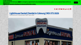 What Lighthousedental.ca website looked like in 2020 (4 years ago)