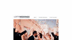 What Loftyweddings.com website looked like in 2020 (4 years ago)