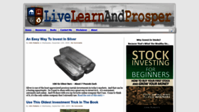 What Livelearnandprosper.com website looked like in 2020 (4 years ago)
