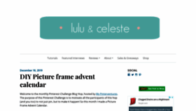 What Luluandceleste.com website looked like in 2020 (4 years ago)
