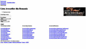 What Lista-avocati.ro website looked like in 2020 (4 years ago)
