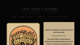 What Ladyjaynesalchemy.com website looked like in 2020 (4 years ago)