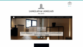 What Langlais.lu website looked like in 2020 (4 years ago)