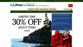 What Llbeanbusiness.com website looked like in 2020 (4 years ago)