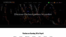 What Luxguestlist.com website looked like in 2020 (4 years ago)