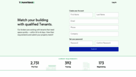 What Leasing.tenantbase.com website looked like in 2020 (5 years ago)