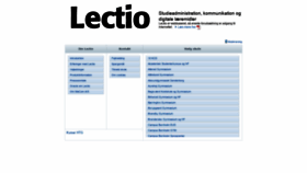 What Lectio.dk website looked like in 2020 (4 years ago)