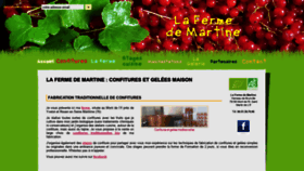 What La-ferme-de-martine.com website looked like in 2020 (4 years ago)