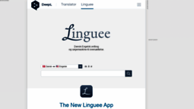 What Linguee.dk website looked like in 2020 (4 years ago)