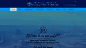 What Lasalette-shrine.org website looked like in 2020 (4 years ago)