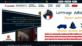 What Lettresadhesives.net website looked like in 2020 (4 years ago)