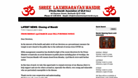 What Laxminarayan.com.au website looked like in 2020 (4 years ago)