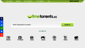 What Limetorrent.ws website looked like in 2020 (4 years ago)