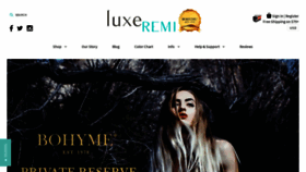 What Luxeremi.com website looked like in 2020 (4 years ago)
