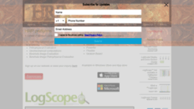 What Logscope.net website looked like in 2020 (4 years ago)
