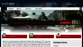 What Lee-cars.com website looked like in 2020 (4 years ago)