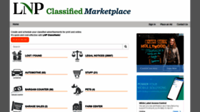 What Lnpclassifieds.com website looked like in 2020 (4 years ago)