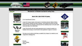 What Lovejoytool.com website looked like in 2020 (4 years ago)