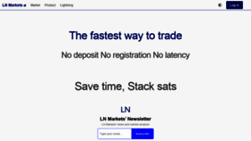 What Lnmarkets.com website looked like in 2020 (4 years ago)